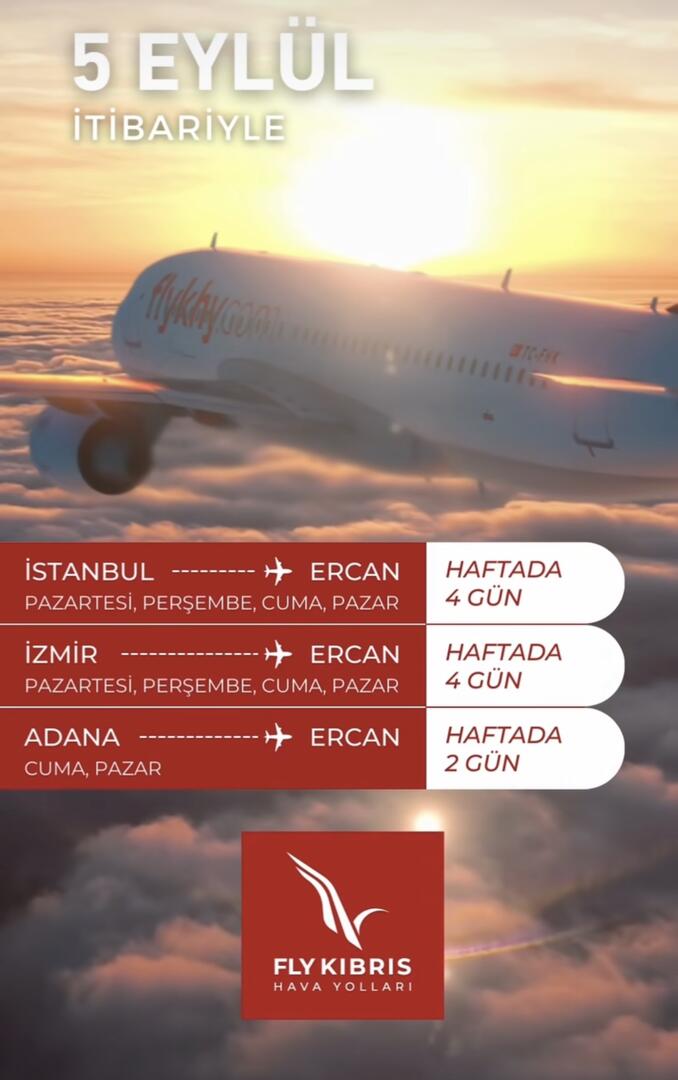 Fly Kıbrıs'ten Yeni Rotalar