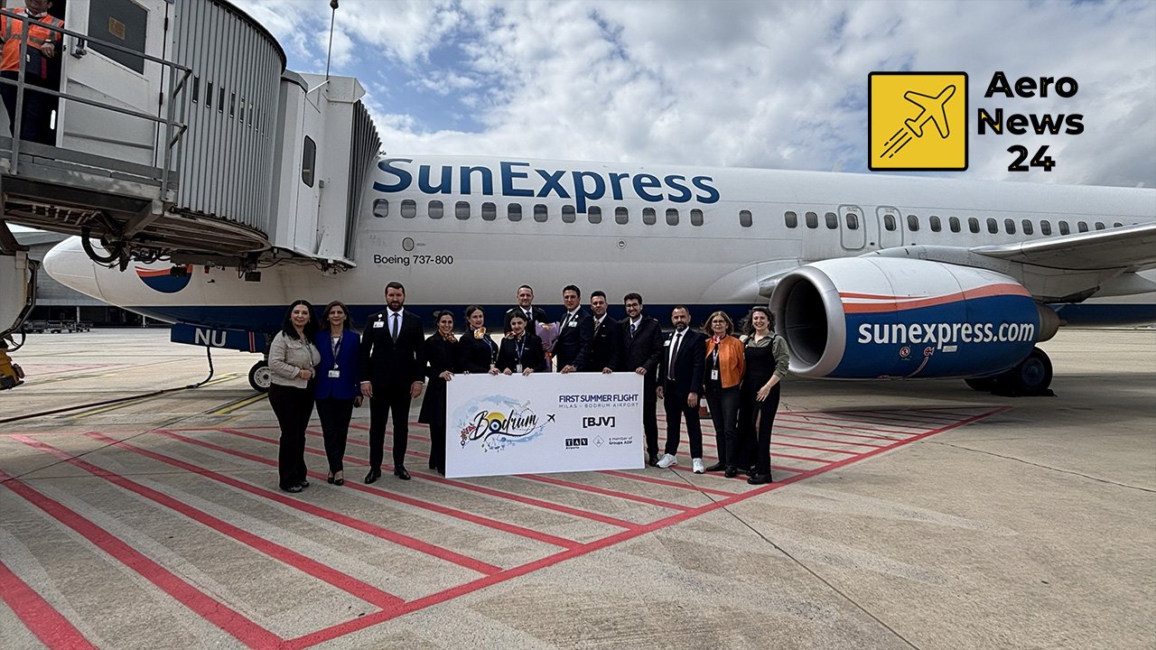 Milas-Bodrum Havalimanı sezonun ilk dış hat uçuşunu karşıladı