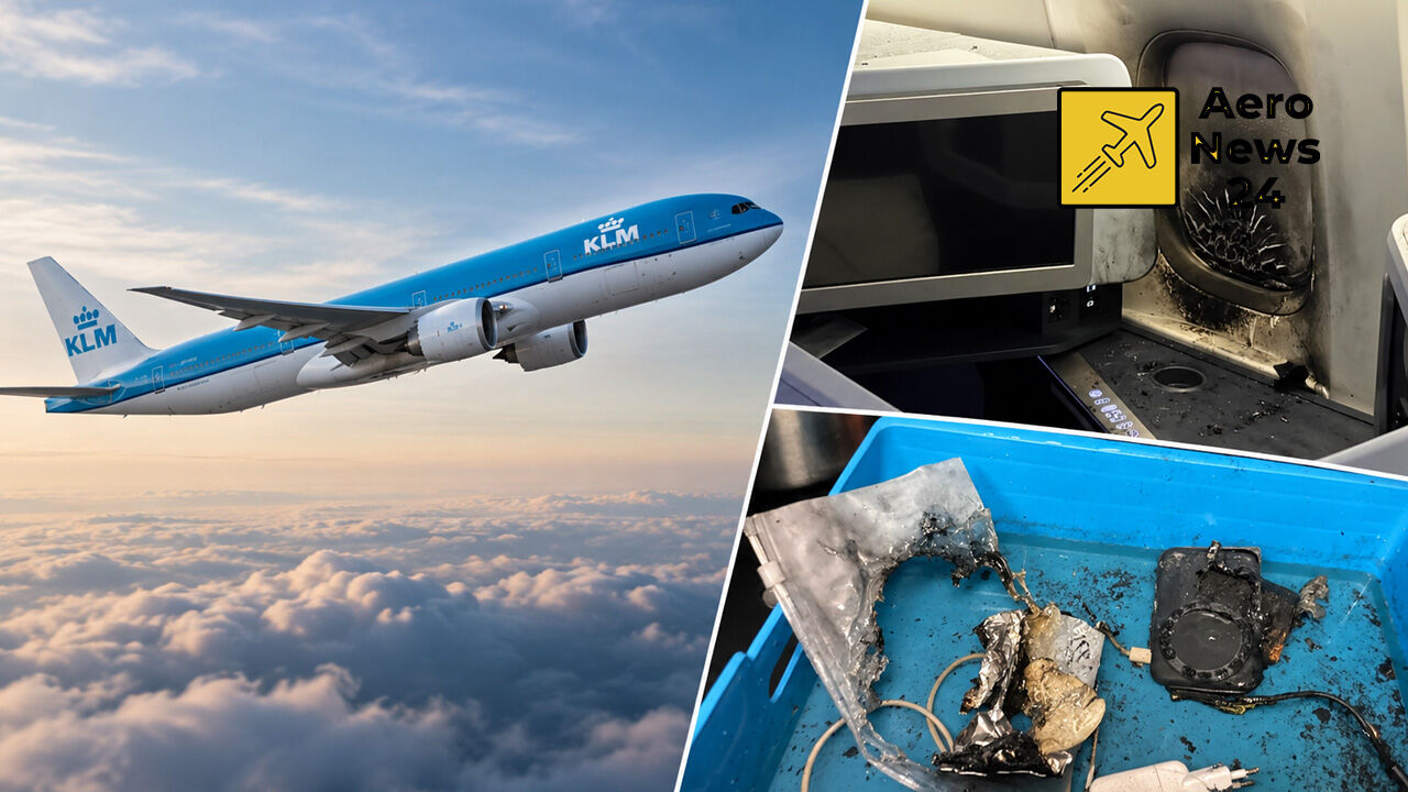 KLM’de İronik Olay: Eski CEO’nun Powerbank’i Alev Aldı, Uçak Atlantik’ten Geri Döndü