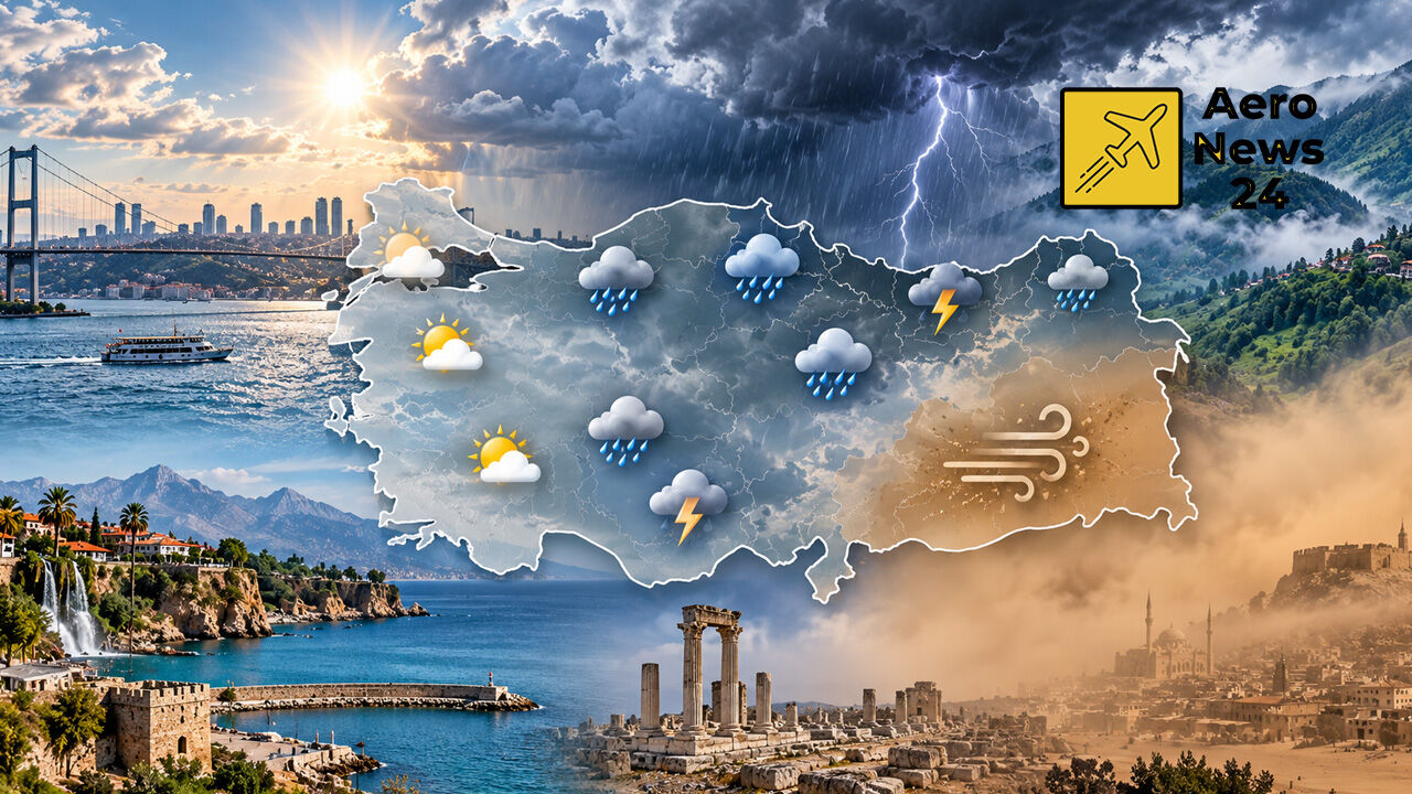 Meteoroloji’den Sağanak ve Toz Taşınımı Uyarısı: İstanbul 26 Derece