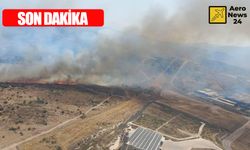 İZMİR ALİAĞA'DAKİ YANGINA 7 UÇAK, 6 HELİKOPTER MÜDAHALE EDİYOR