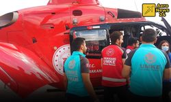 AMBULANS HELİKOPTER 6 YAŞINDAKİ ÇOCUK İÇİN HAVALANDI