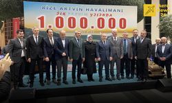 RİZE-ARTVİN HAVALİMANI'NDA 1 MİLYON YOLCU BARAJI AŞILDI