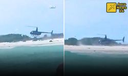 Helikopter pilotu, korunan yaban hayatı alanına indi