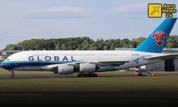 Global Airlines'ın A380'i ilk uçuşunu yaptı