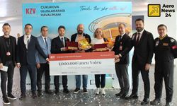 Çukurova Havalimanı 1 milyonuncu yolcuyu ağırladı