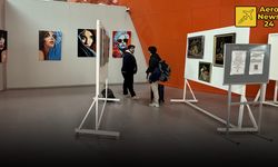 "Zamanın Katmanları" sergisi Ercan Havalimanı'nda açıldı