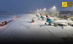 Uçak seyahatlerine kar engeli!