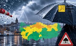 Meteoroloji'den 35 il için alarm: İstanbul dahil birçok kentte kuvvetli sağanak ve fırtına bekleniyor