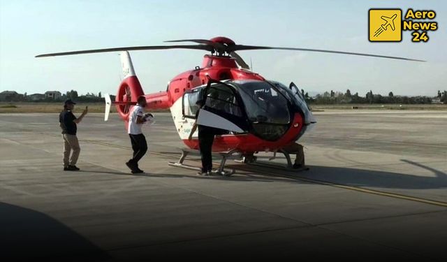 Ambulans helikopter kalp hastası bebeğe umut oldu