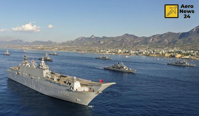 Türk Deniz Kuvvetleri Kıbrıs Barış Harekatı'nın 50'inci yıl dönümüne 50 gemiyle katıldı