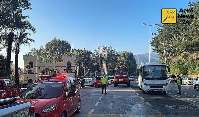 Marmaris'te 5 yıldızlı otelde korkutan yangın
