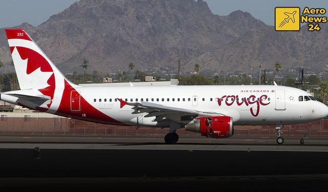 Air Canada Rouge’a Ait Airbus A319, Twente’de Söküme Alındı