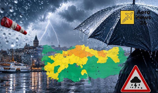 Meteoroloji’den 5 Bölge İçin Sağanak Uyarısı: Sıcaklıklar Düşüyor