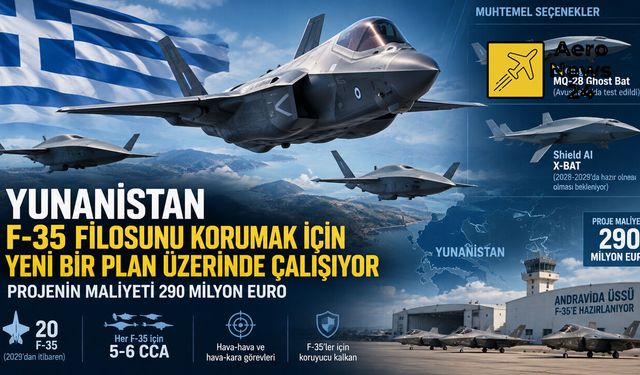 Yunanistan F-35’leri “Sadık Kanat Adamlarıyla” Koruyacak: 2045’e Uzanan Yeni Plan