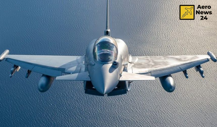 Eurofighter Typhoon tipi savaş uçağı düştü!
