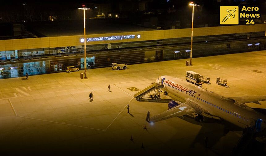 Çanakkale Havalimanı'nda yüzler gülüyor
