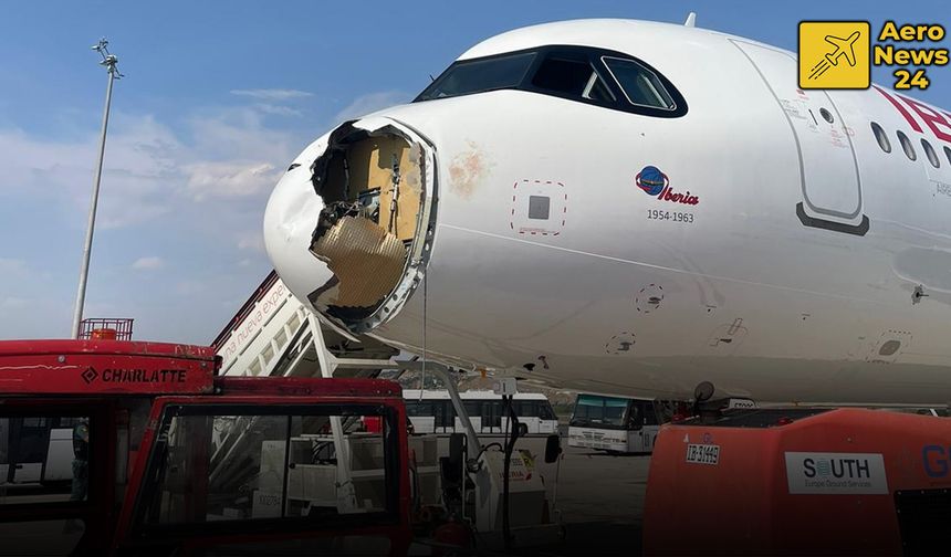 İberia’nın Yeni Uçağı Kuş Çarpması Nedeniyle Hasar Gördü