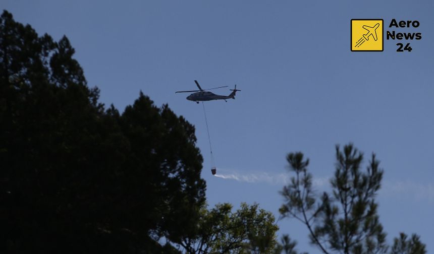Helikopterlerle Müdahale Edilen Sinop’taki Orman Yangını Sürüyor: 100 Haneli Köy Boşaltıldı