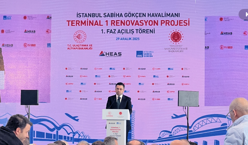 Faruk Kacır Terminal 1 Renovasyon Projesi 1. Faz açılışında konuştu