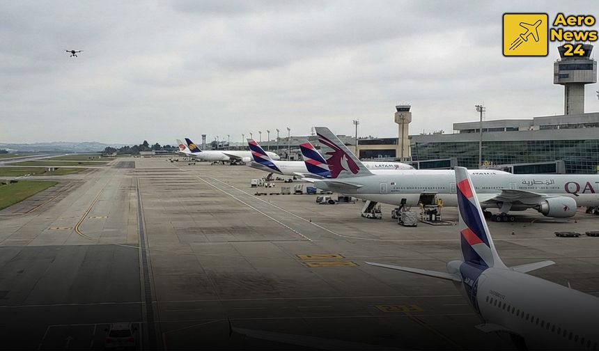 Havalimanında drone paniği... Uçuşlar durdu!