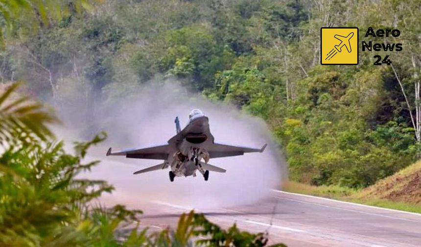 Endonezya otoyolları savaş uçakları için piste dönüştürüyor