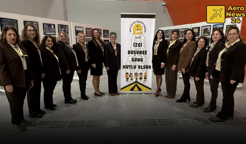 “İzci Düşünce Günü”nde Ercan Havalimanı’nda Anlamlı Sergi