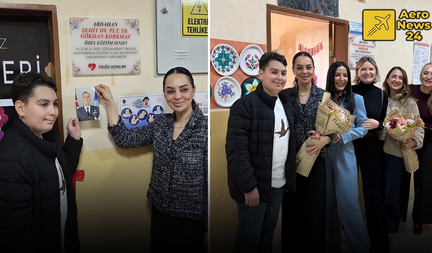 İyiliğe Uçanlar Derneği Şehit Pilot Korkmaz'ın Adını Ölümsüzleştirdi