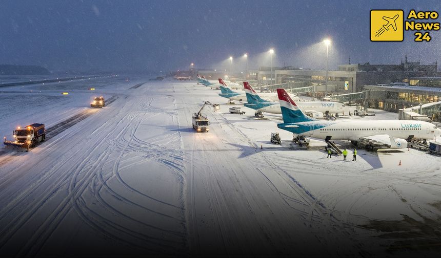 Uçak seyahatlerine kar engeli!