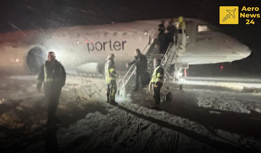 Yolcu uçağı inişi sırasında kara saplandı!