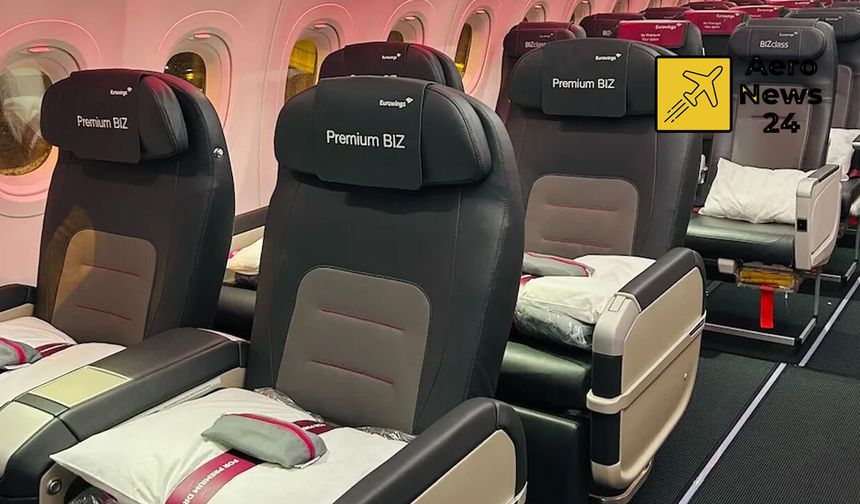 Eurowings A320neo uçaklarında yeni Premium BIZ koltuklarını devreye alıyor