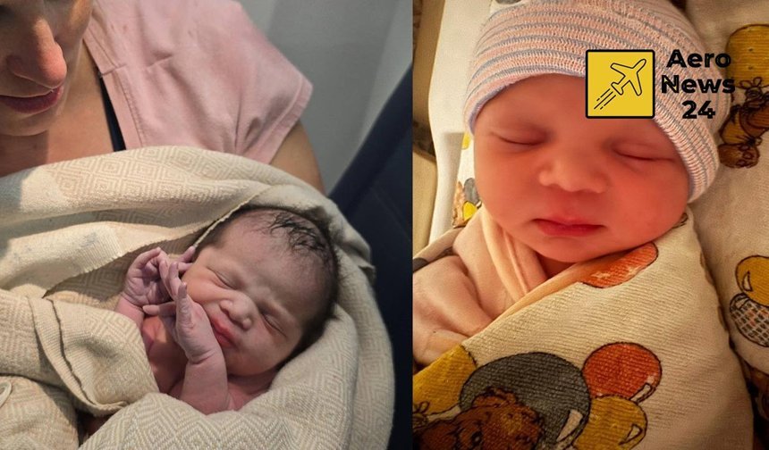 Delta uçağında mucize: İnişe dakikalar kala bebek doğdu