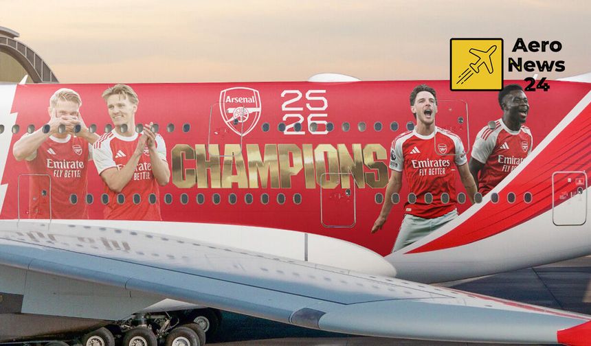 Şampiyonluk gökyüzünde: Emirates, Arsenal’i A380 ile onurlandırdı