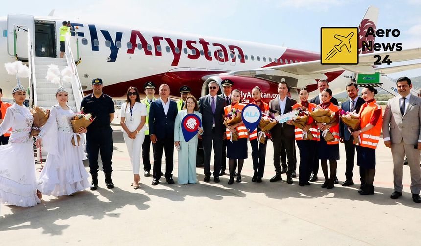 Gazipaşa-Alanya’dan Almatı ve Astana’ya direkt uçuşlar başladı