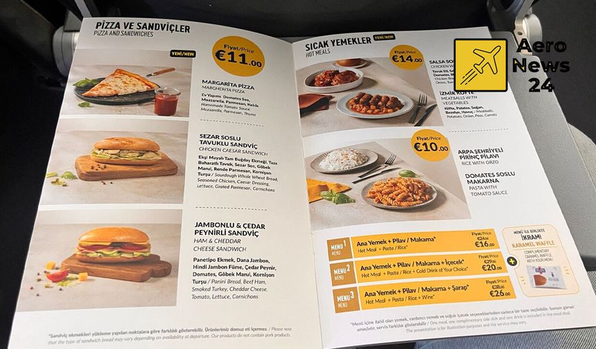 Pegasus Cafe yenilendi: Sıcak menüler yolculara “restoran” deneyimi yaşattı