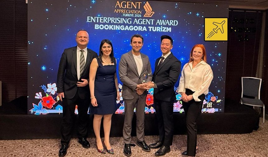 BookingAgora’ya Singapore Airlines’tan “Enterprising Agent” Ödülü