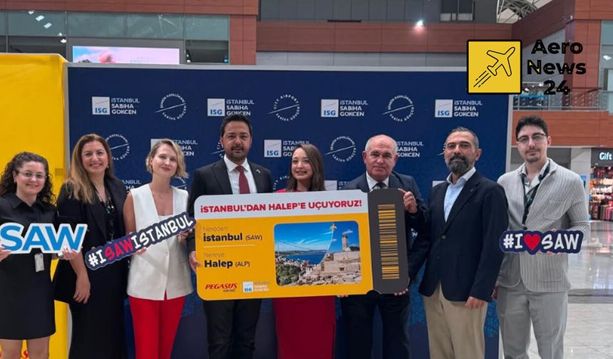 Pegasus Sabiha Gökçen’den Halep’e direkt uçuşlara başladı!