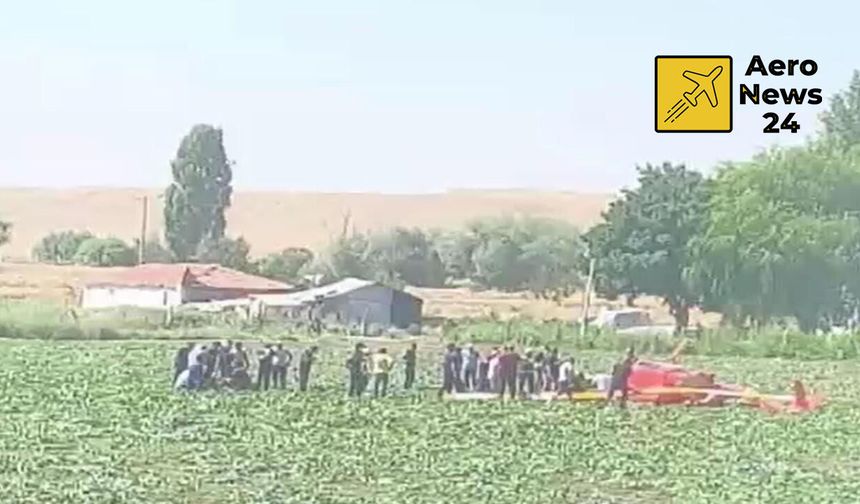Ankara'da eğitim helikopteri düştü: 2 kişi yaralandı