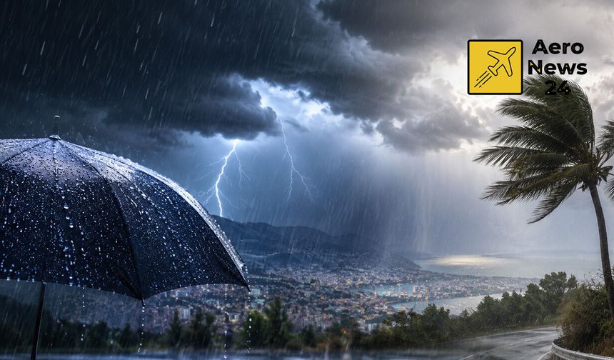 Meteoroloji'den 5 il için sarı kodlu uyarı: Sağanak ve kuvvetli rüzgar geliyor