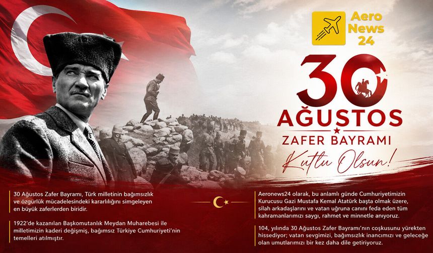 30 Ağustos Zafer Bayramımız Kutlu Olsun!