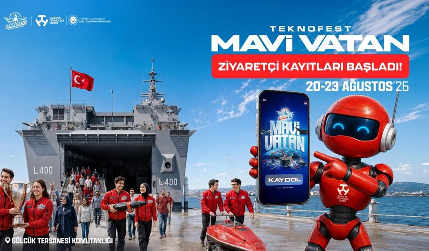 TEKNOFEST Mavi Vatan Ziyaretçi Kayıtları Başladı