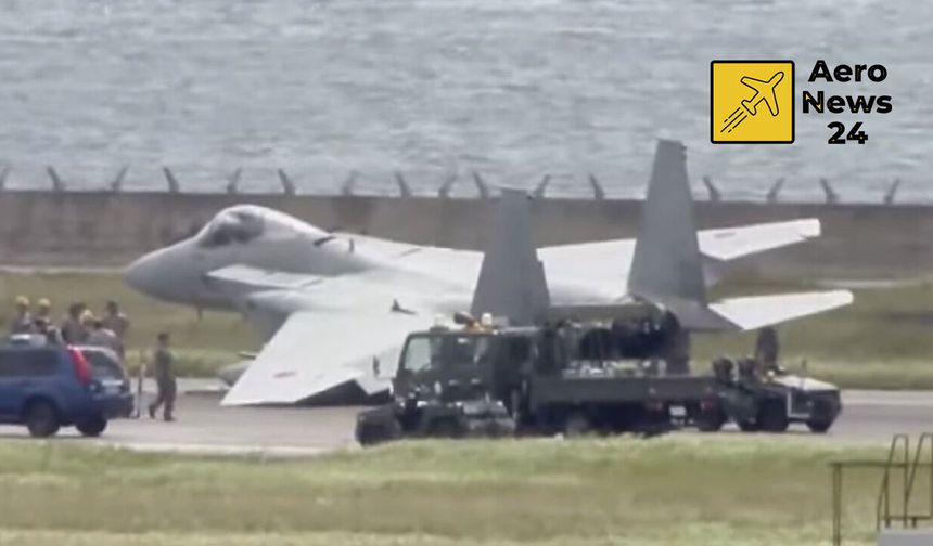 Japonya’da F-15 Alarmı: Acil İniş Yapan Savaş Uçağı Pistte Yan Yattı