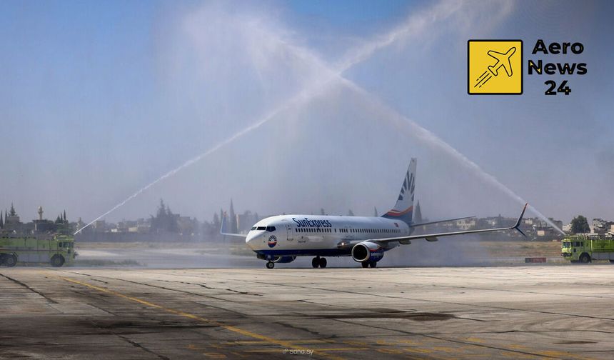 SunExpress'ten Halep'e ilk uçuş: Antalya-Halep hava köprüsü kuruldu