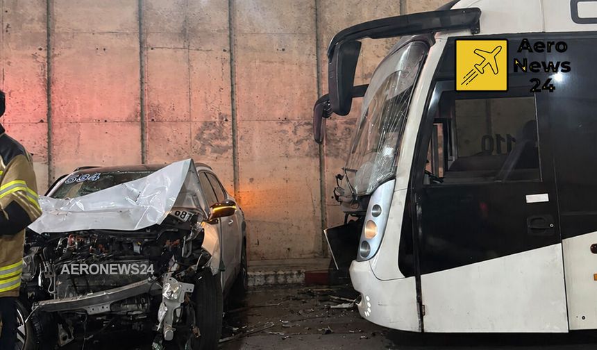 Antalya Havalimanı’nda apron kazası: TGS yolcu otobüsü ile Çelebi aracı çarpıştı