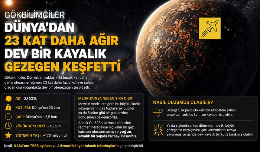 Gökbilimcileri şaşırtan keşif: Dünya’dan 23 kat ağır “Mega-Dünya”