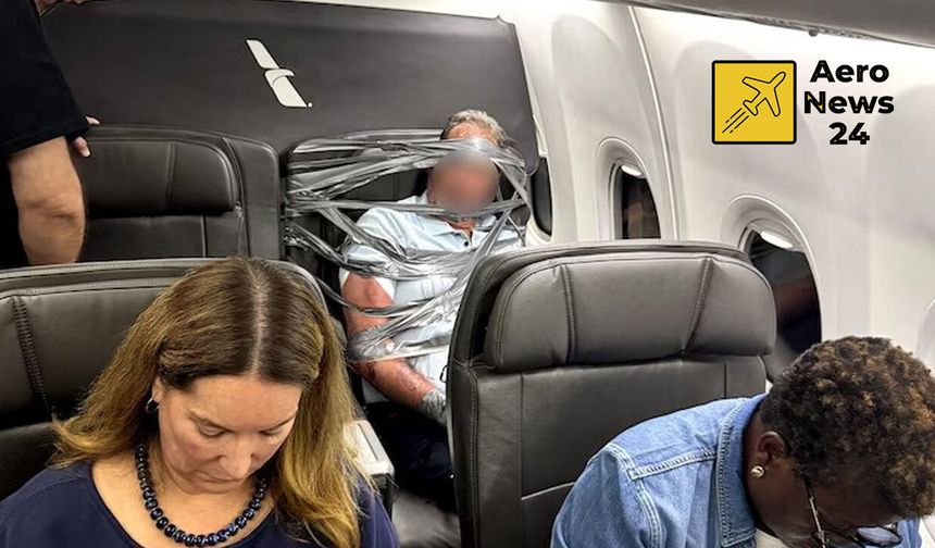 American Airlines Uçağında Olay: Taşkınlık Çıkaran Yolcu Koltuğa Bantlandı