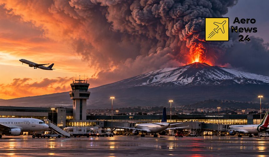 Etna Yanardağı Catania Havalimanı’nı Yine Vurdu: Uçuşlar Durduruldu
