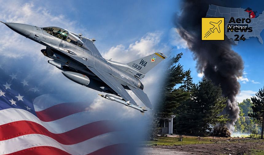 ABD’de F-16 Düştü: Pilot Fırlatma Koltuğuyla Kurtuldu