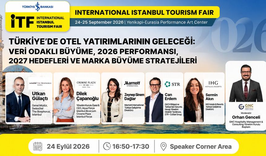 Türkiye’de Otel Yatırımlarının Geleceği ITF 2026’da Masaya Yatırılacak