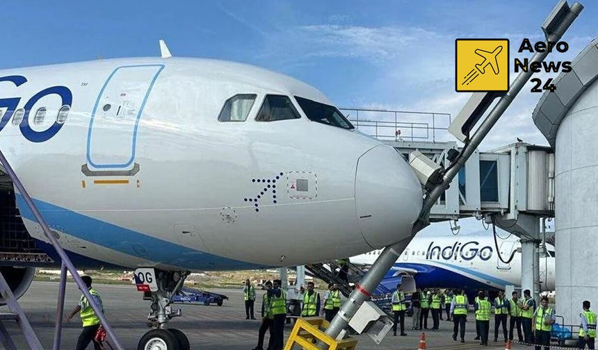 IndiGo Uçağı Srinagar’da VDGS Direğine Çarptı